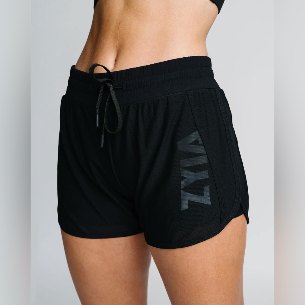 Zyia Black Mesh ZYIA Speedy Shorts - Large (8-10)